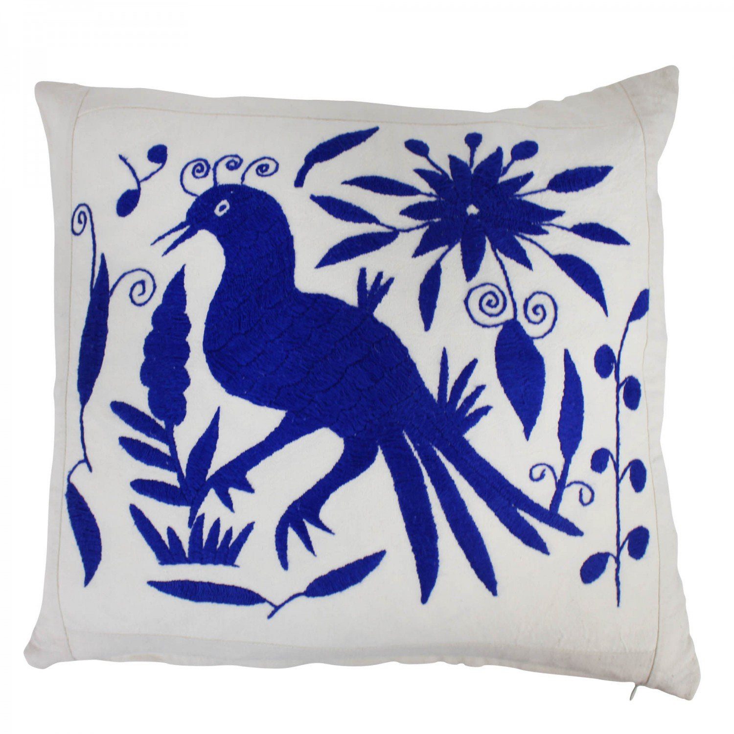 mitienda Dekokissen Sofakissen Ethno blau Tiere Deko-Kissen 40x40cm. € 40,50