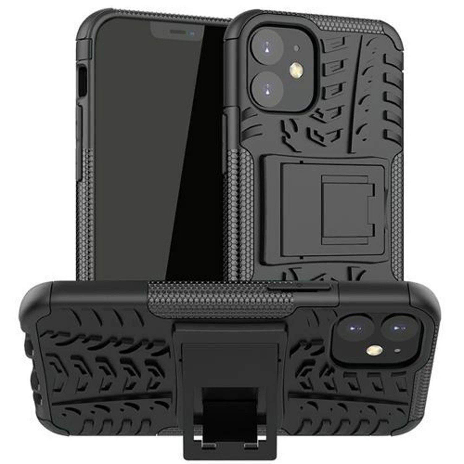 betterfon Handyhülle für Apple iPhone Robuste Outdoor Schutzhülle Panzer Case, Stoßfeste Dual-Layer Hülle mit Kickstand kratzfest und formstabil