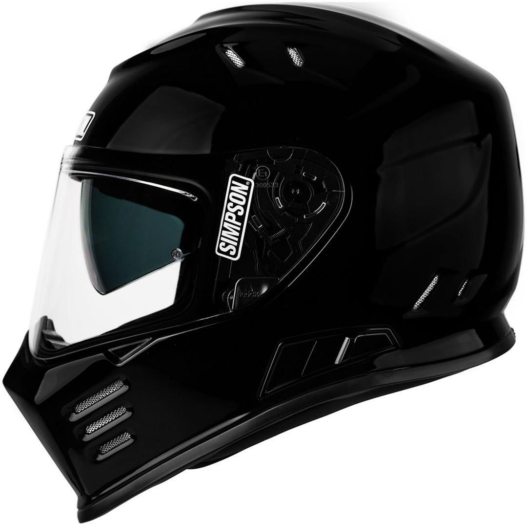 Simpson Motorradhelm Venom Helm, integriertes Sonnenvisier