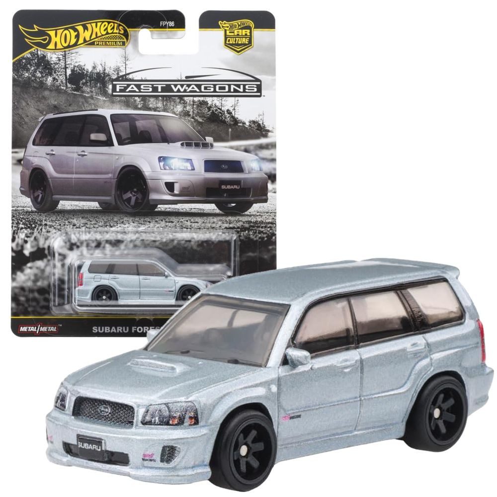 Hot Wheels Spielzeug-Rennwagen Subaru Forester STI JBK87 Hot Wheels Premium Car Culture Fahrzeug