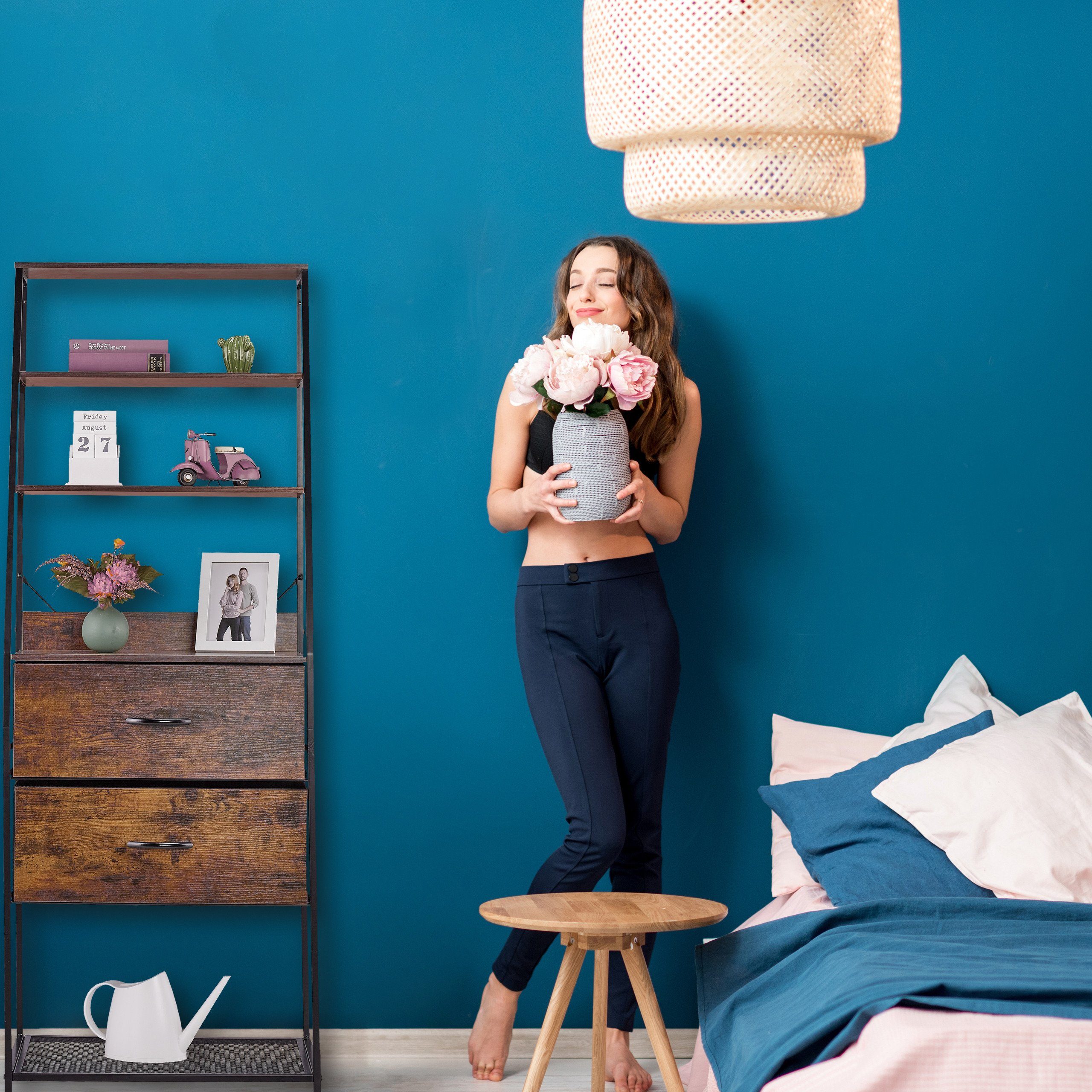 relaxdays Regal Vintage Regal im Industrial Design, 1-teilig 1-tlg.
