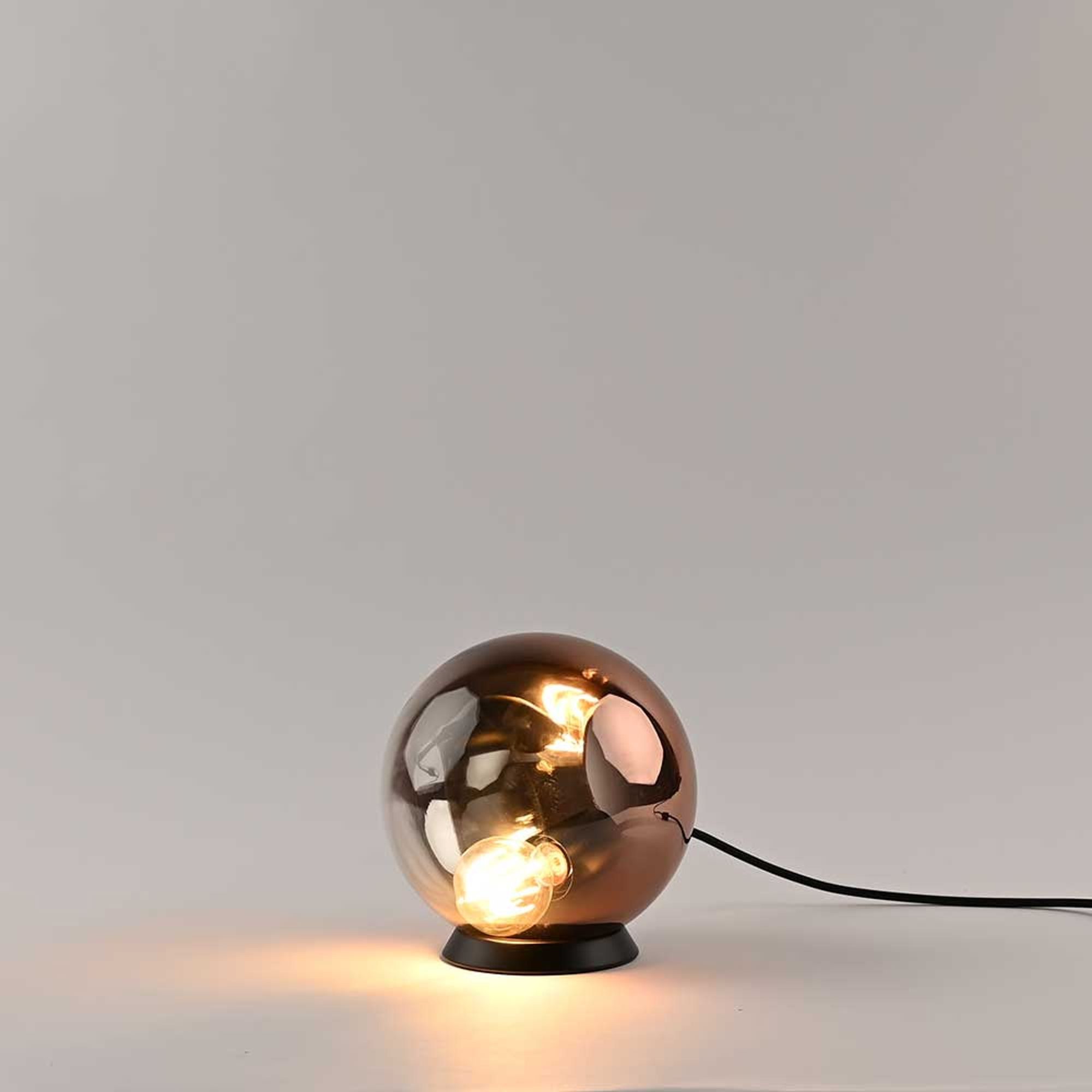 s.luce Tischleuchte Orb Glaskugel Kupfer Verlauf