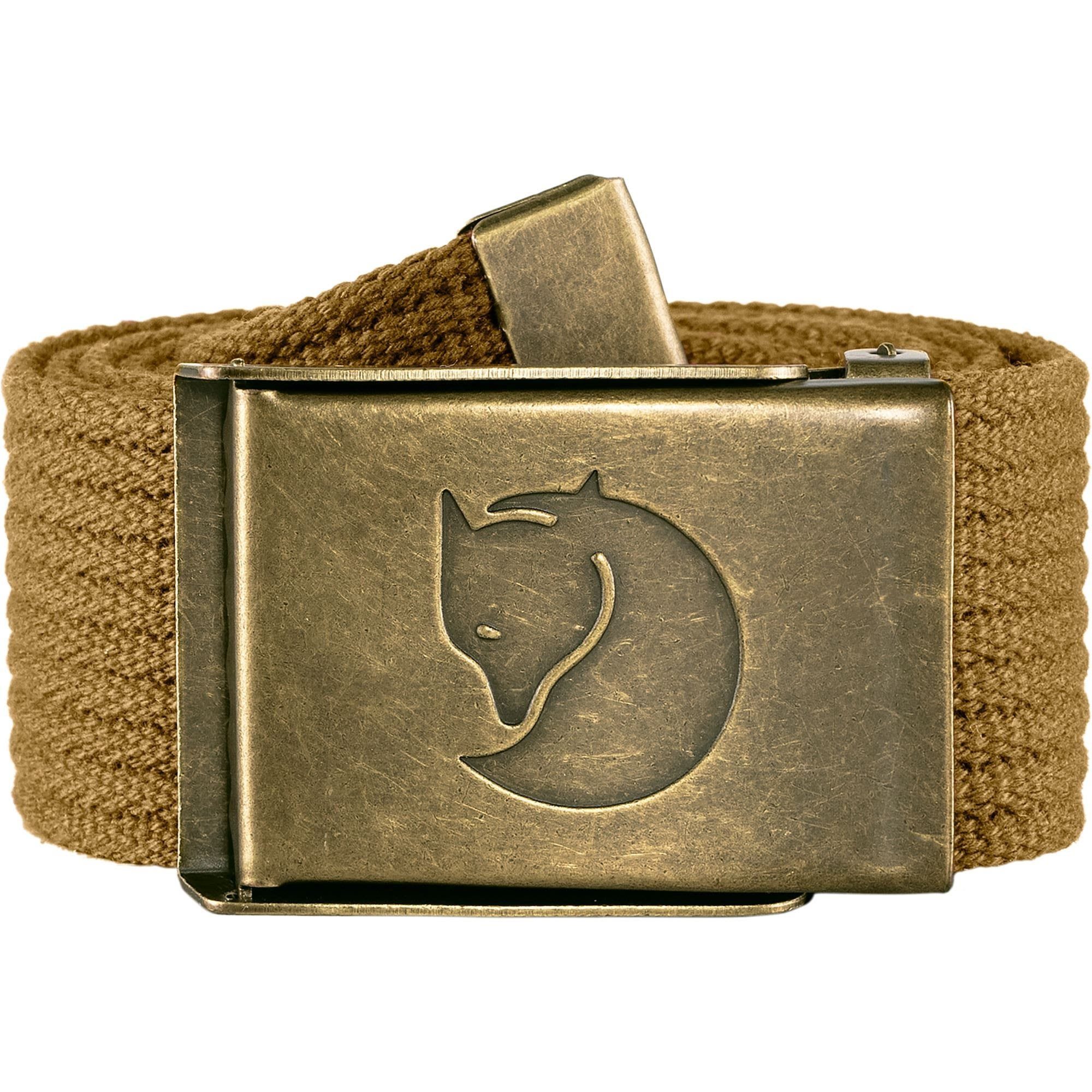 Fjällräven Synthetikgürtel Fjällräven Canvas Brass Belt 4 Cm Gürtel