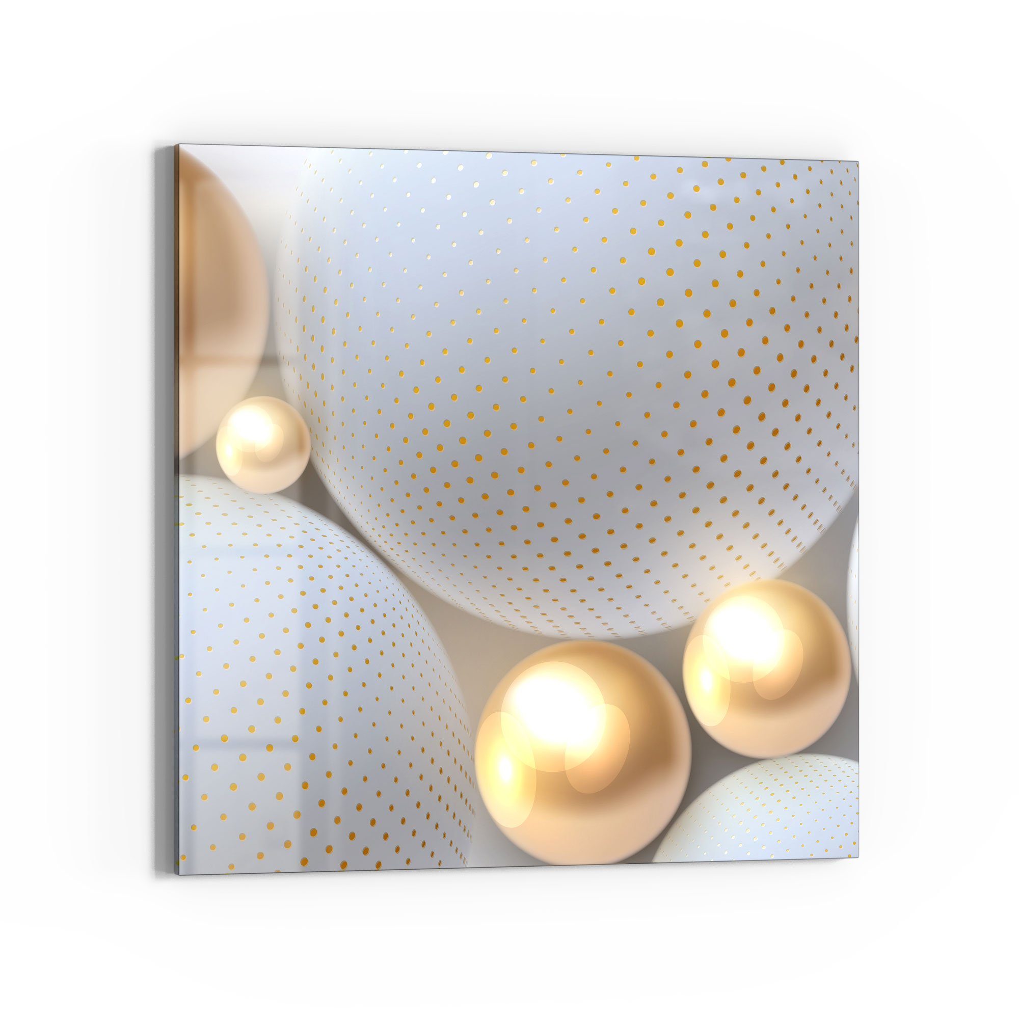 DEQORI Magnettafel 'Angeordnete Kugeln', Whiteboard Pinnwand beschreibbar