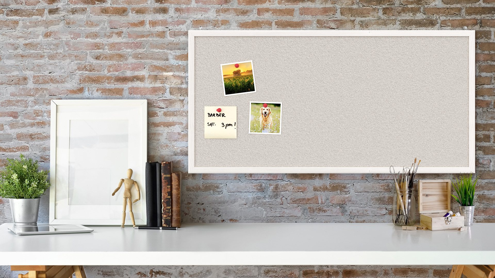 ALLboards Tafel ALLboards Pinnwand, Korktafel in Color, 40×40 cm, Holzrahmen