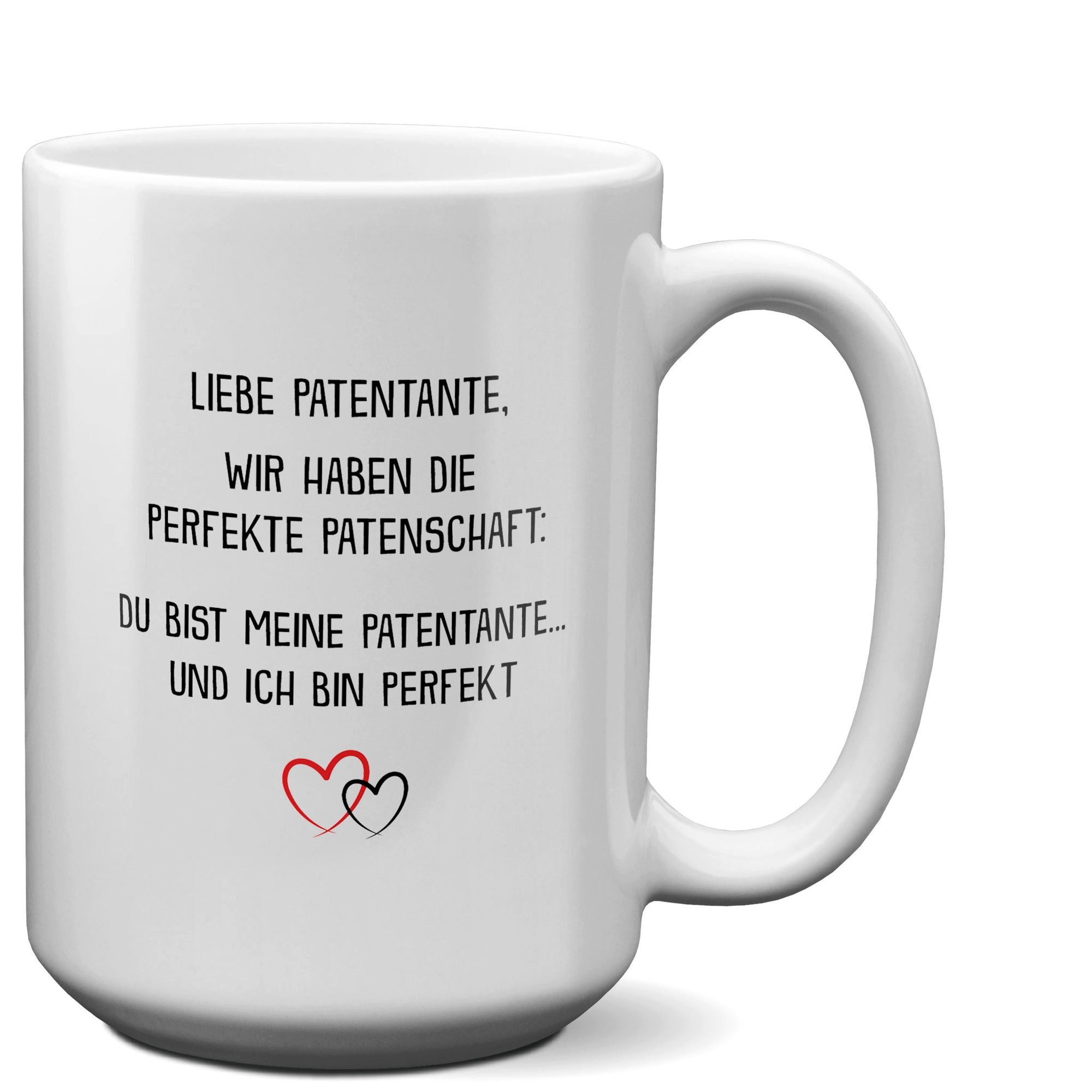 22Feels Tasse Patentante Geschenk Taufpatin Patin Geburtstag Weihnachten Idee Frauen, Keramik, XL, Made In Germany, Spülmaschinenfest