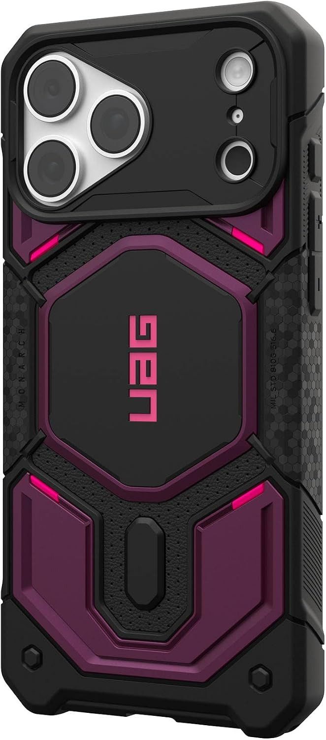 Urban Armor Gear Handyhülle Monarch Pro Case - Apple iPhone 18 Pro Max / iPhone 17 Pro Max Hülle, Premium Materialien, 5fach Falltest nach MIL STD 810G 516.6 – Bild 5 von 5