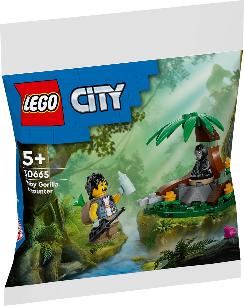 LEGO® Spielbausteine LEGO® Polybag: City - 30665 Dschungelforscher mit Baby-Gorilla