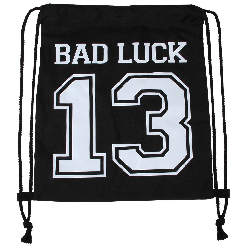Goodman Design Turnbeutel Gym Bag Sportbeutel Bad Luck 13, ca. 37 x 32 cm