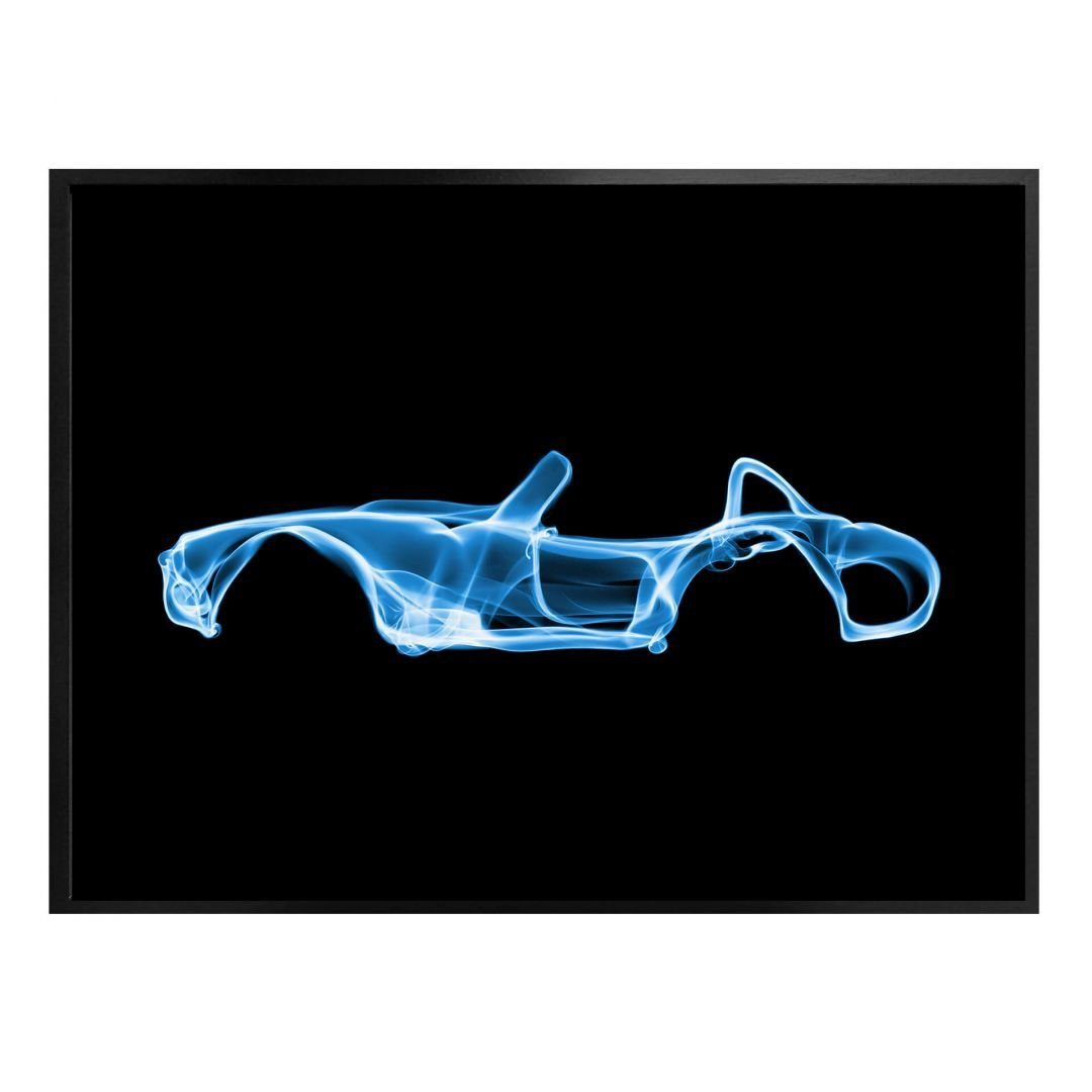 K&L Wall Art Poster Poster Mielu Neon Streets Kult Retro Auto Nebel Leuchtbild Stil, Wohnzimmer Wandbild modern