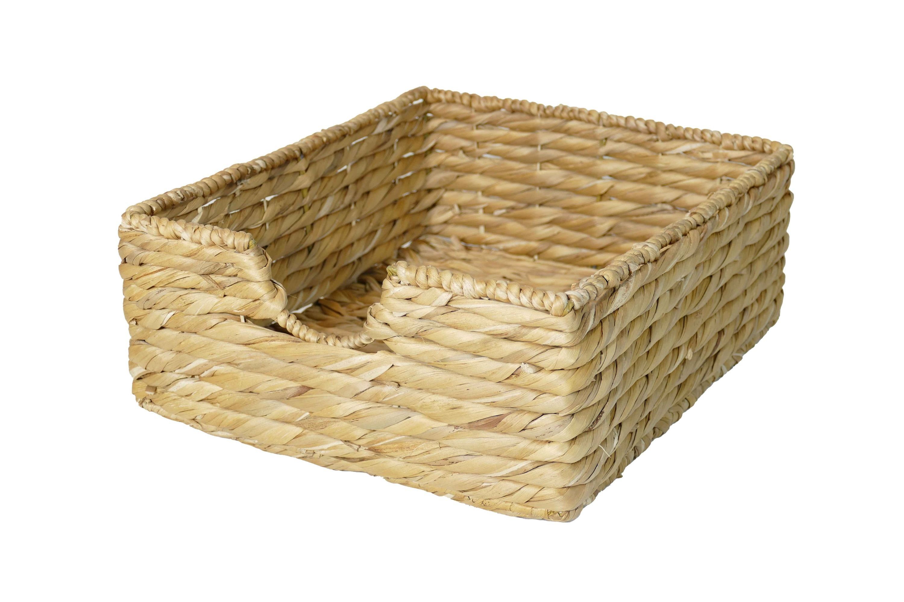 ARTRA Dekokorb Aufbewahrungskorb "Marta" aus Wasserhyazinthe Natur BSCI Regalkorb (1 St)