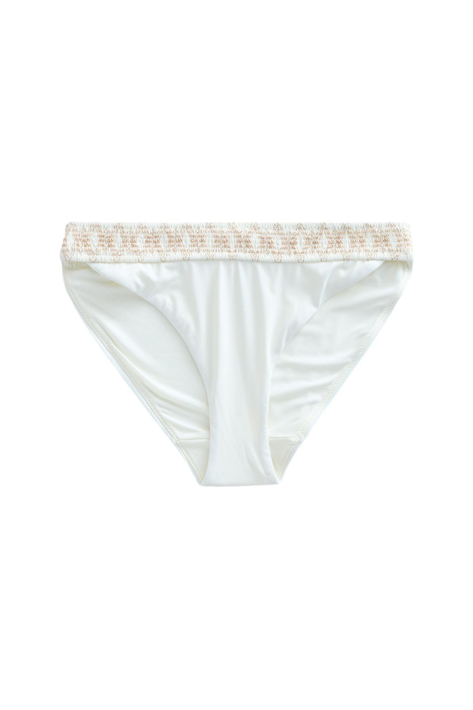 Next Bikini-Hose Gesmokte Bikinihose mit hohem günstig online kaufen