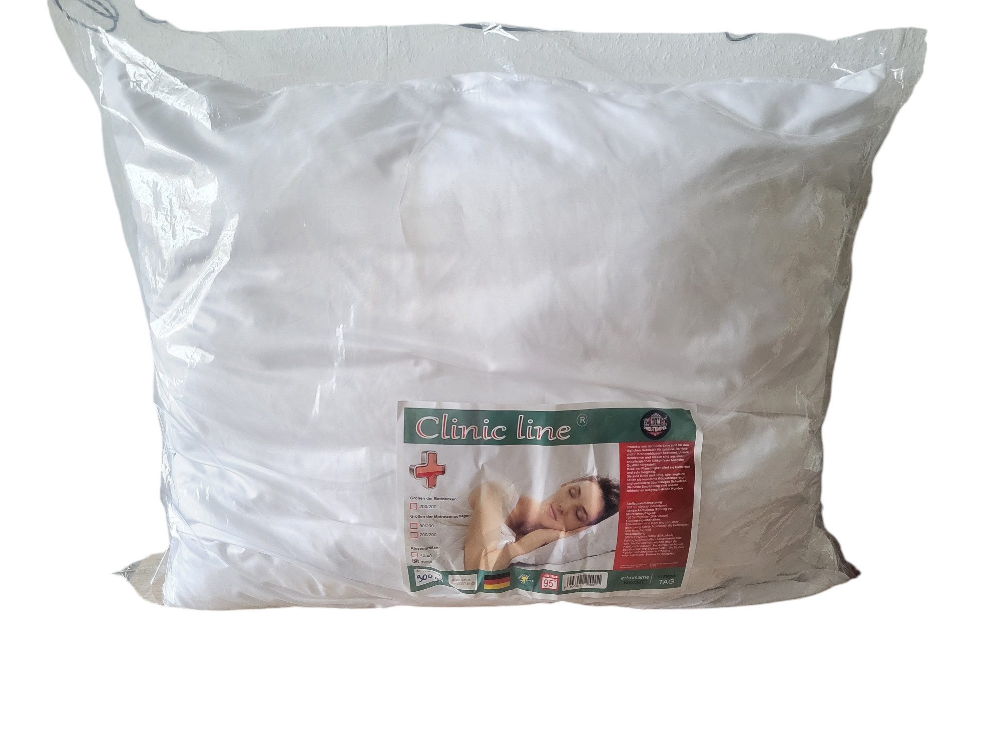 Kopfkissen Kopfkissen 80x80 cm Kissen 100% Mikrofaser Waschbar 95°C