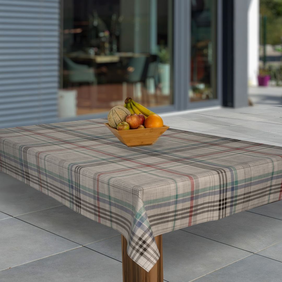 laro Tischdecke Wachstuch-Tischdecken Weihnachten Karriert Elegant rechteck günstig online kaufen