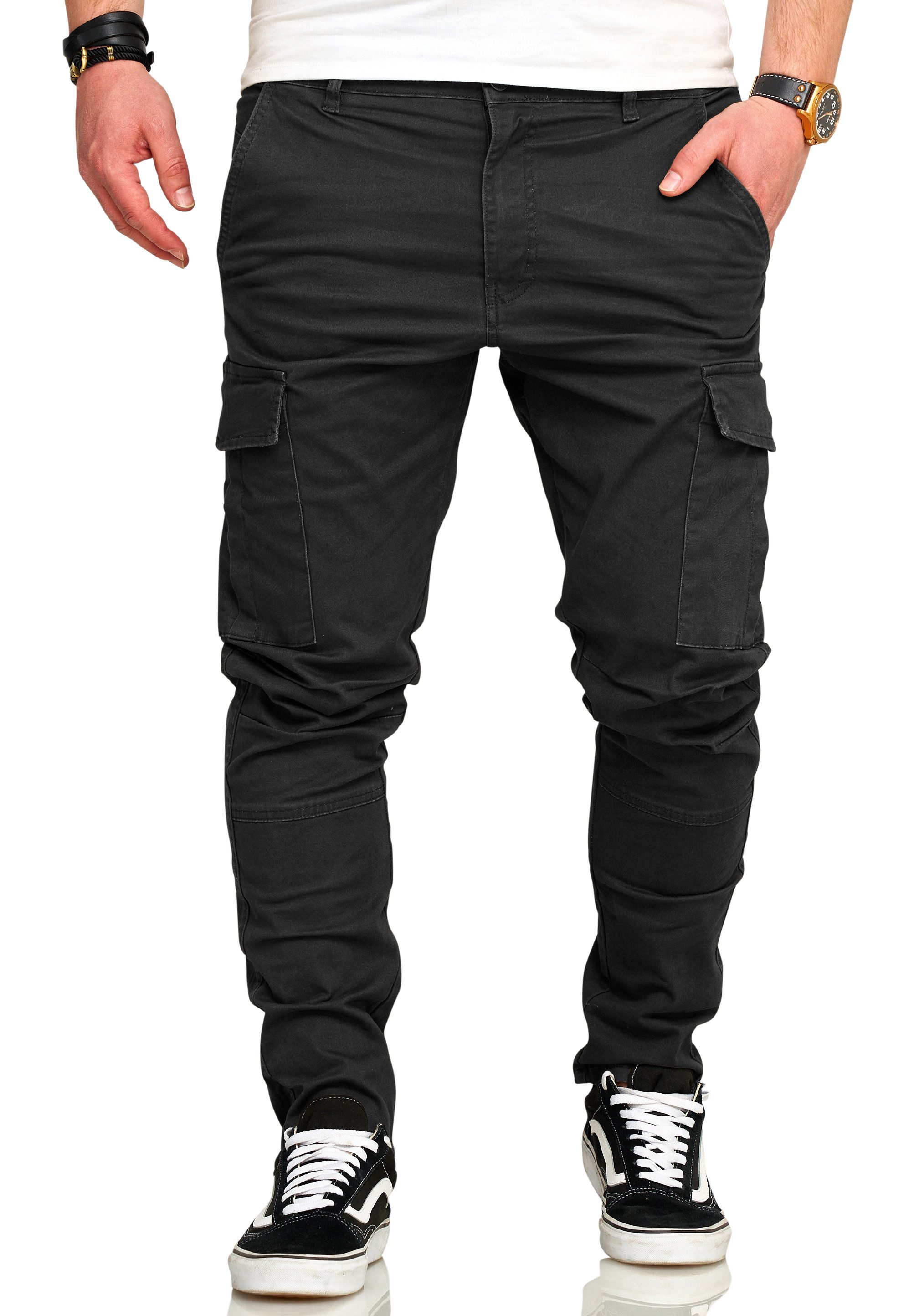 behype Cargohose BHTROJAN Herren Chino Jeans Hose Cargojeans Stoffhose Freizeithose