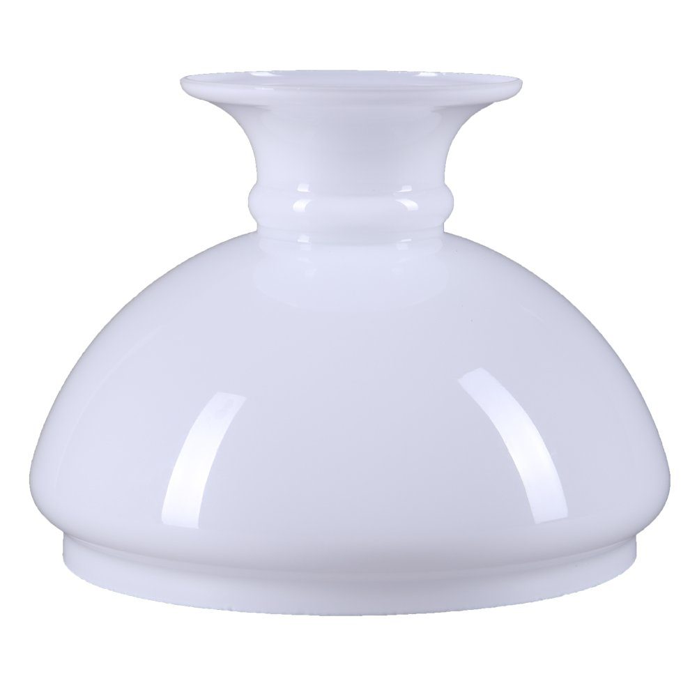 Home4Living Лампиschirm Petroleum Лампиglas Ø 154mm Weiß Ersatzglas, Dekorativ