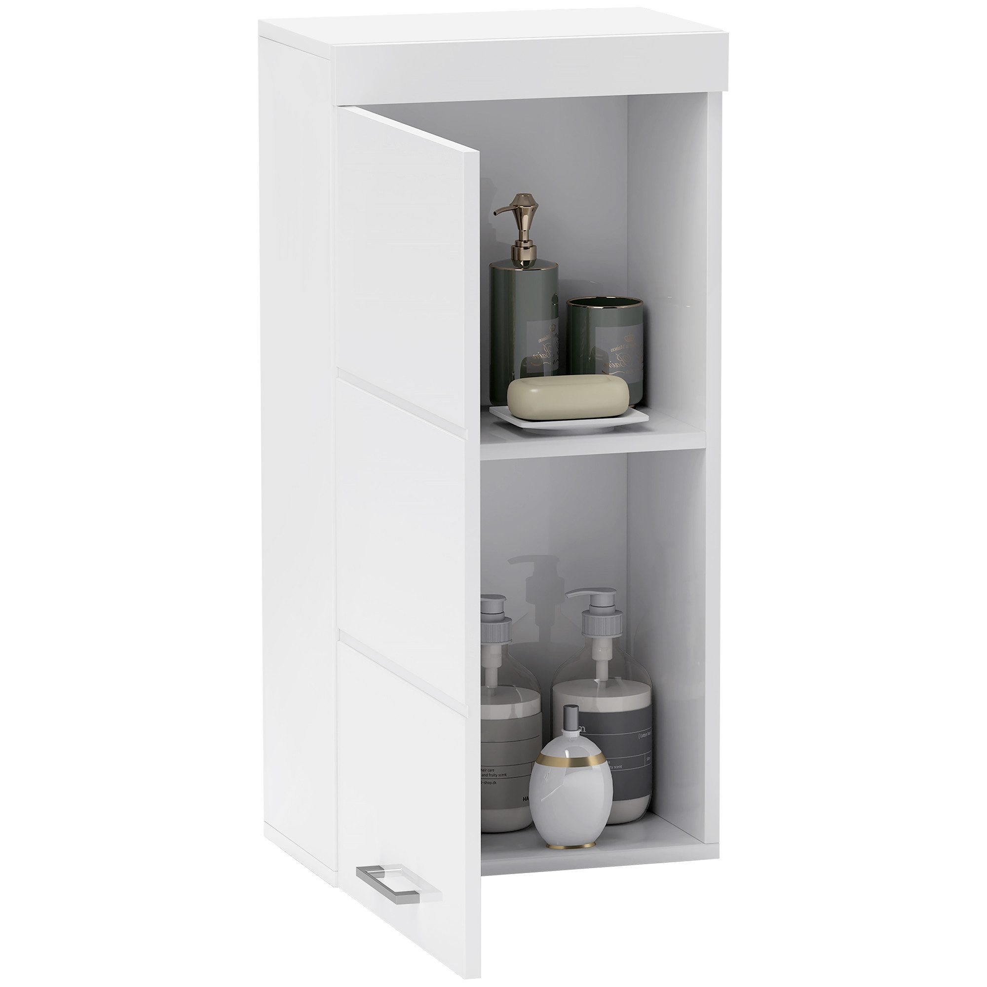 HOMCOM Hängeschrank Wandschrank mit Tür, Badezimmerschrank günstig online kaufen