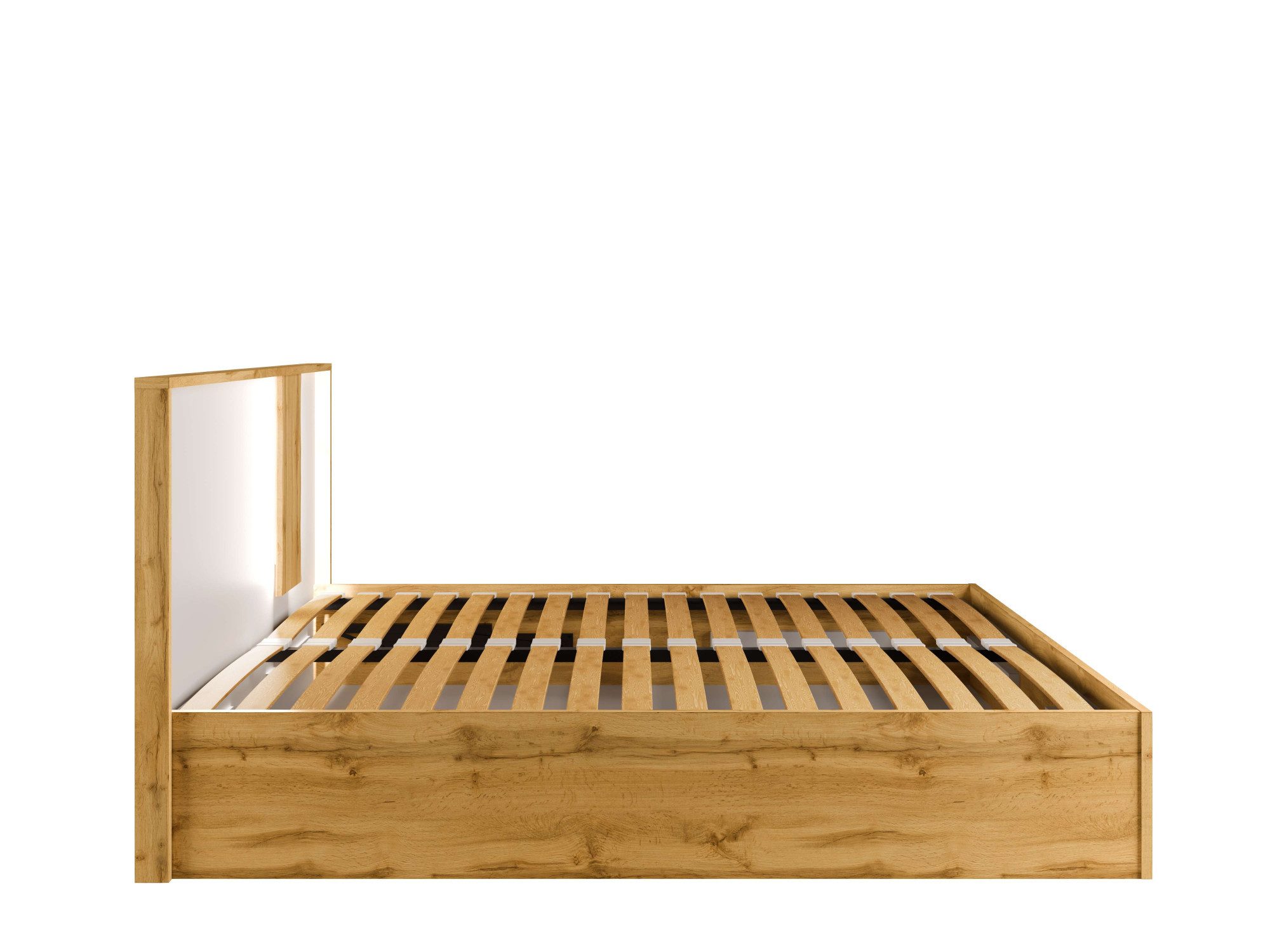 OTTO home Bett Bett Fabellaa ohne Matratze (Schlaffläche 180x200 cm), Bett mit Stauraum und Led-Beleuchtung, BxTxH 191,3x206,4x102,2 cm – Bild 4 von 5