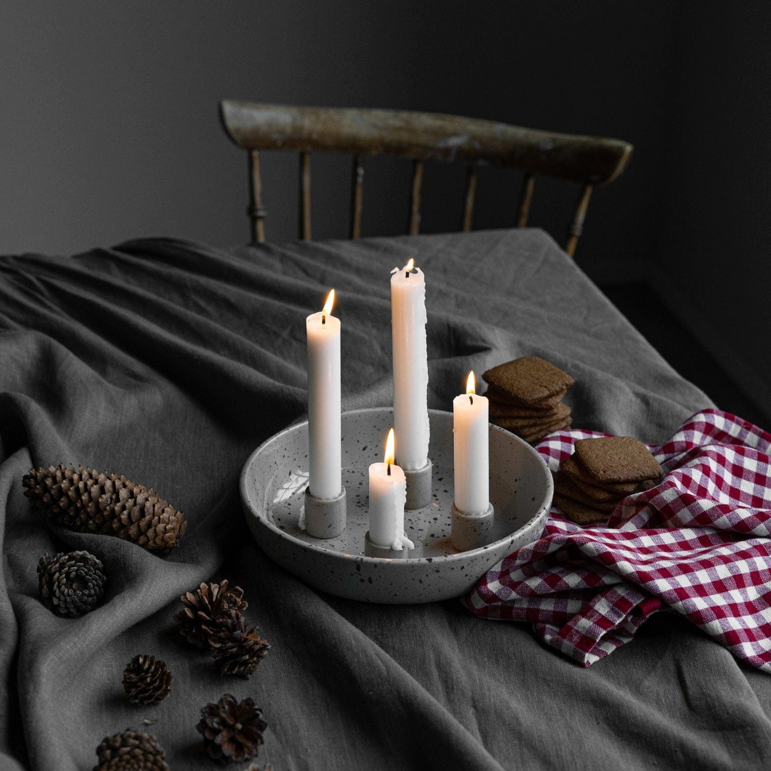 Storefactory Kerzenhalter Kerzenhalter Granholmen für 4 Kerzen als Adventsk günstig online kaufen