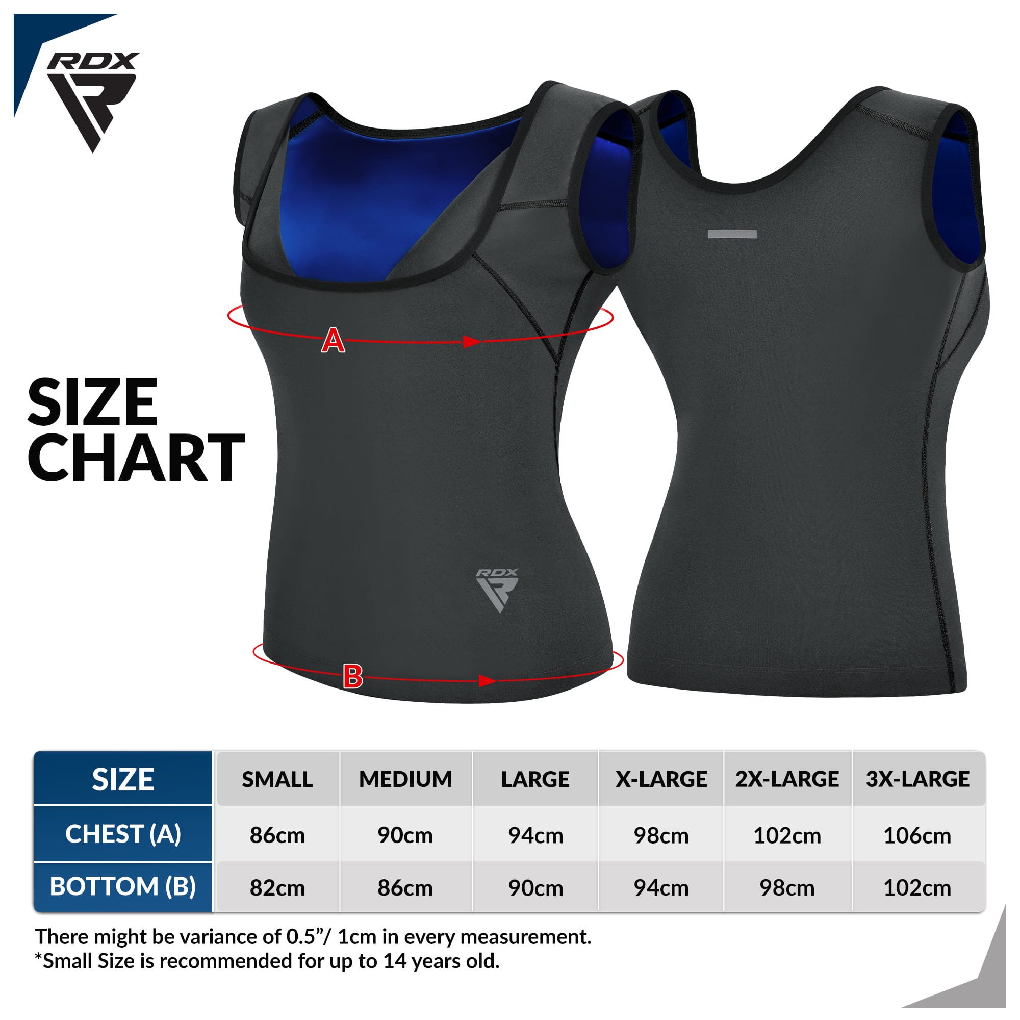 RDX Kompressionsshirt RDX Damen-Saunaweste, wärmespeichernder Schweiß-Taillentrainer