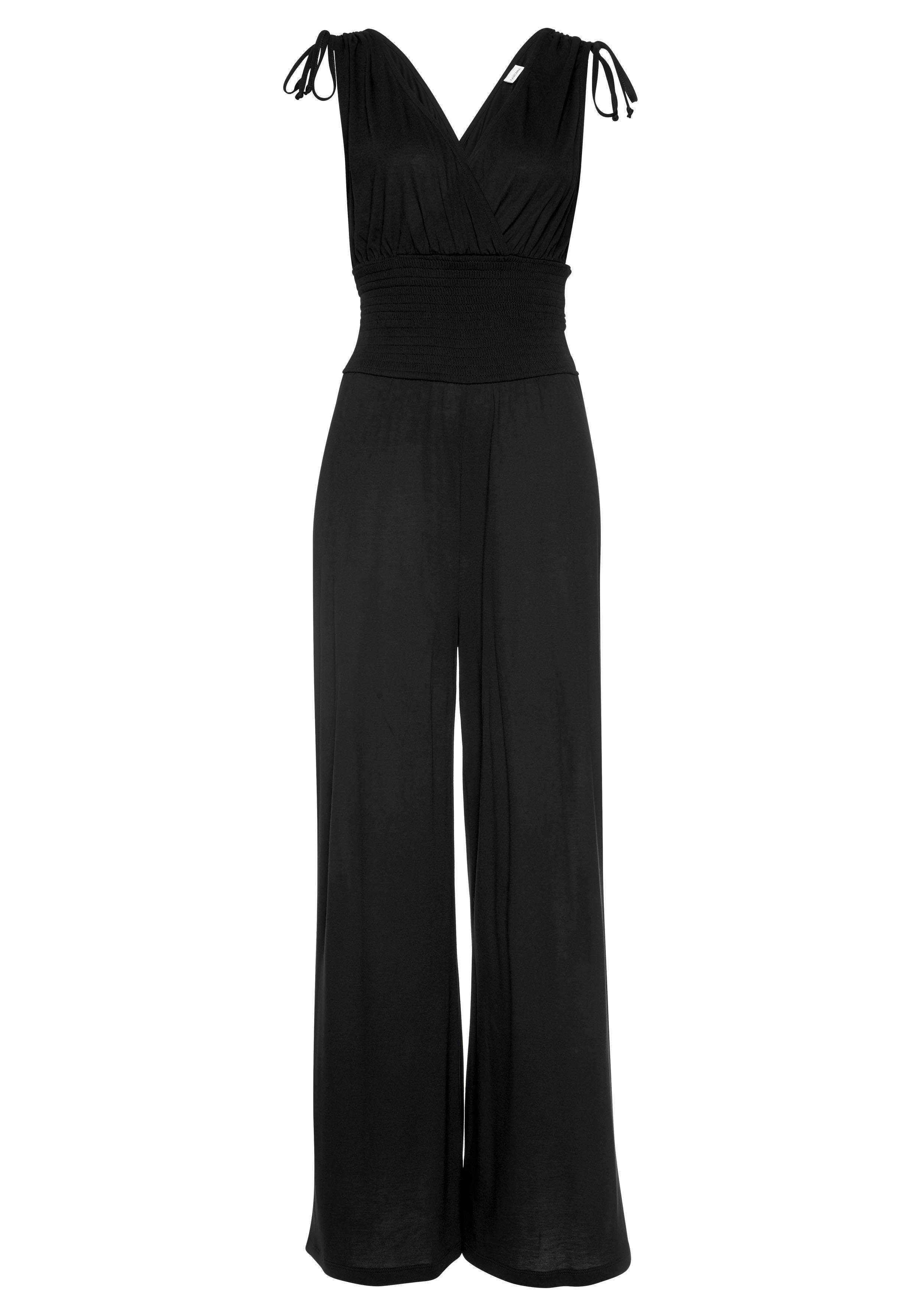 LASCANA Overall, mit Bändern zum Raffen der Träger, sommerlicher Jumpsuit günstig online kaufen