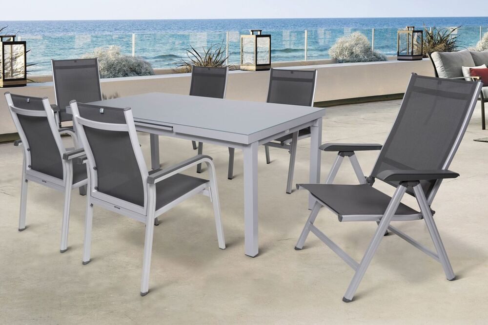 KETTLER GartenEssgruppe, Tischplatte aus Sicherheitsglas