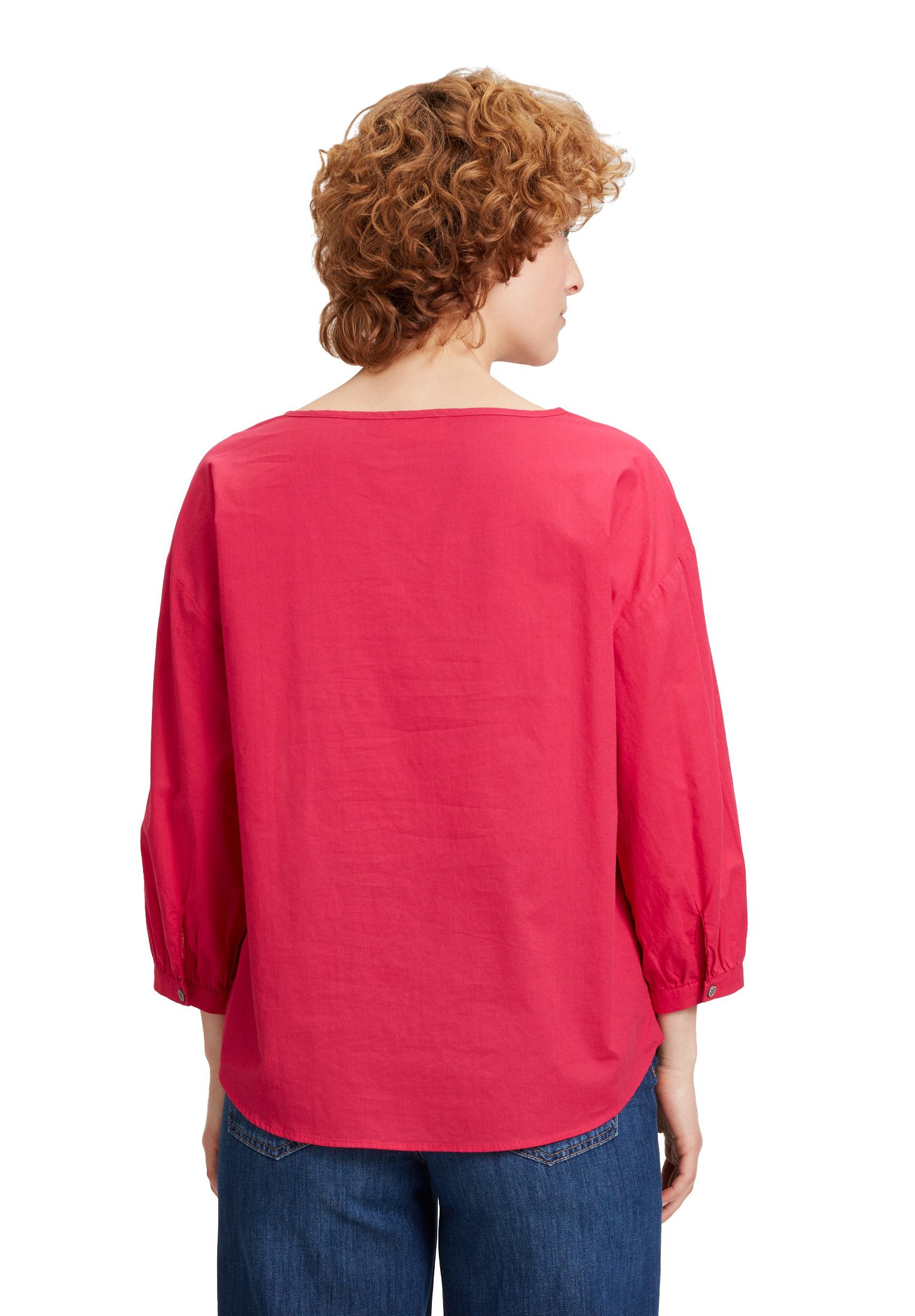 Cartoon Schlupfbluse Damen mit Stickerei