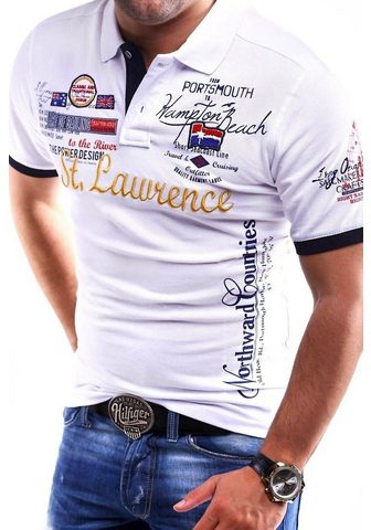 behype Polo marškinėliai »LAWRENCE« in Piqué-...