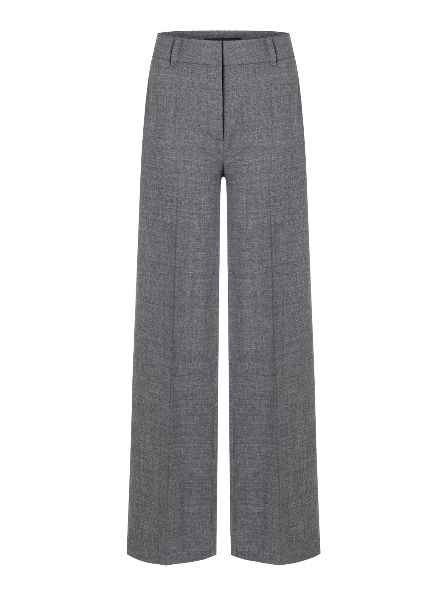 Cambio Stoffhose grau,Casual,Polyester,Meliert,Wide Leg,Hoch