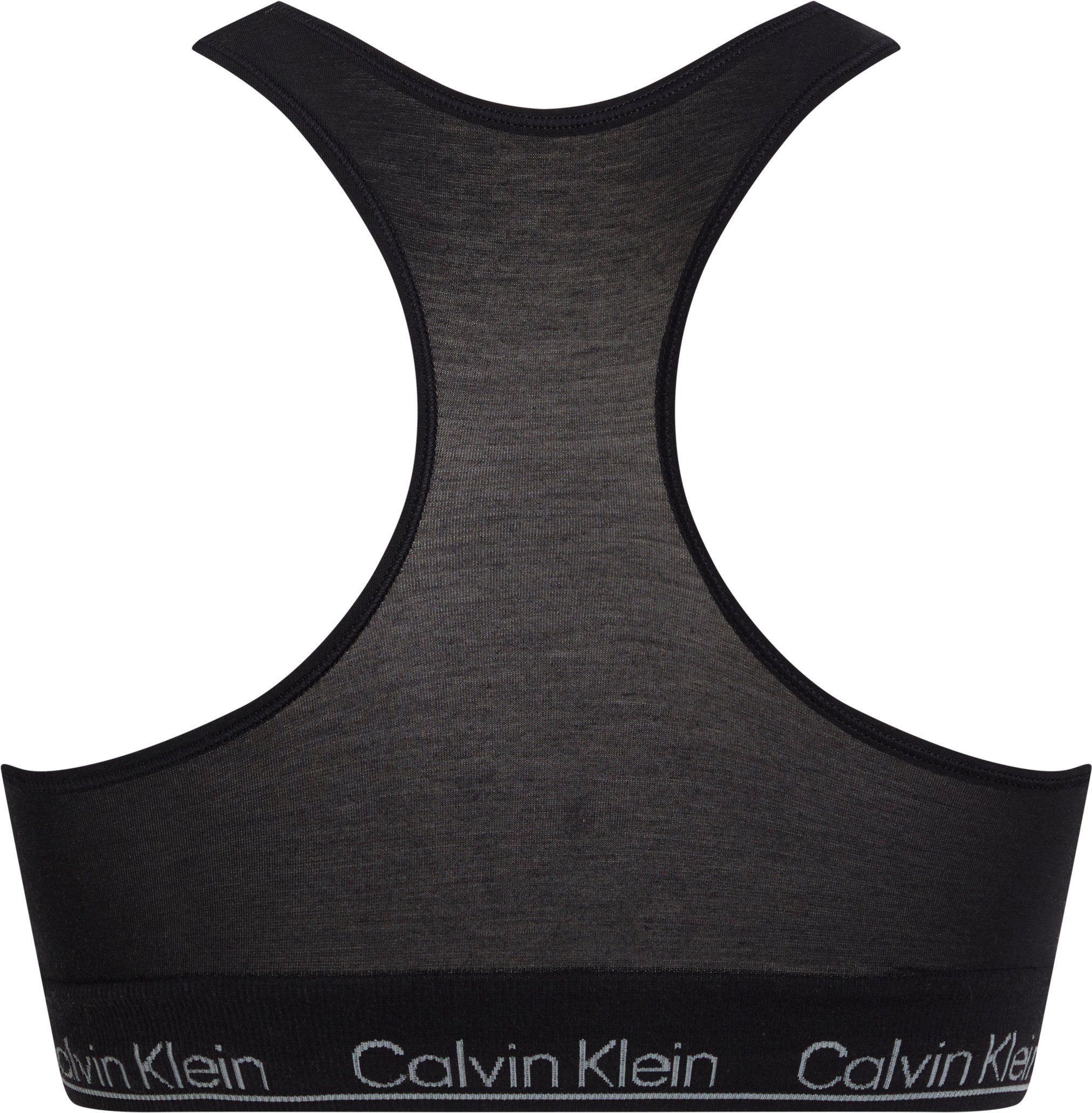 Klein CK-Logoschriftzug mit schwarz BRALETTE Bralette-BH Underwear RACERBACK Calvin