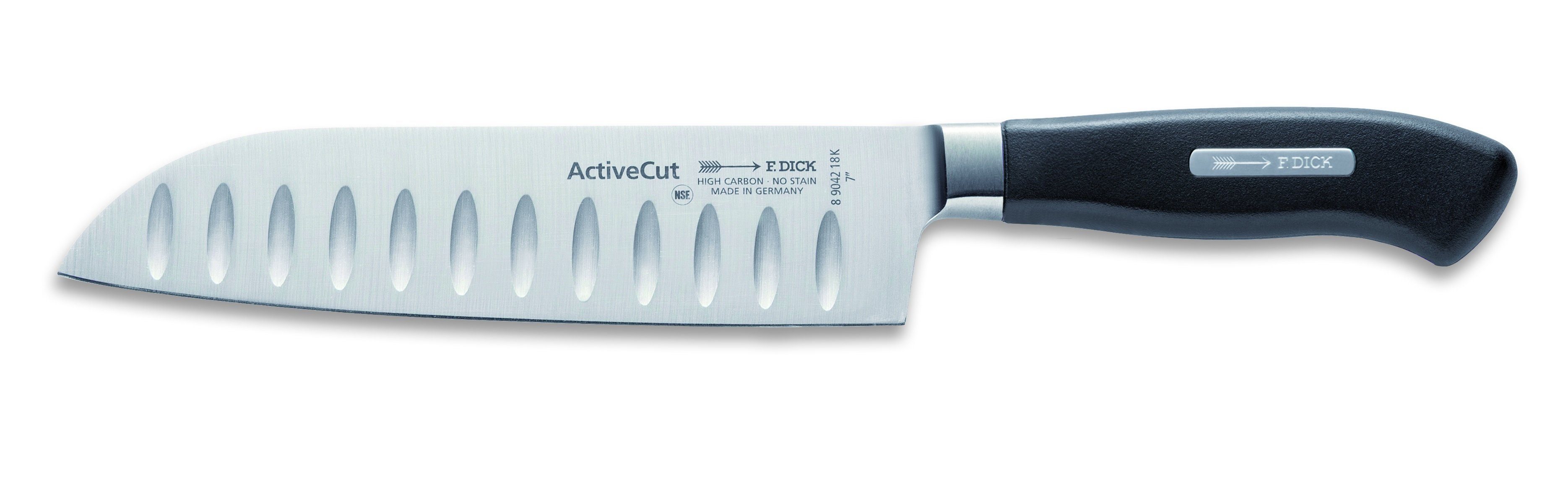 F. DICK Santokumesser Dick Santoku Messer ActiveCut mit Kullenschliff 18cm 8904218K