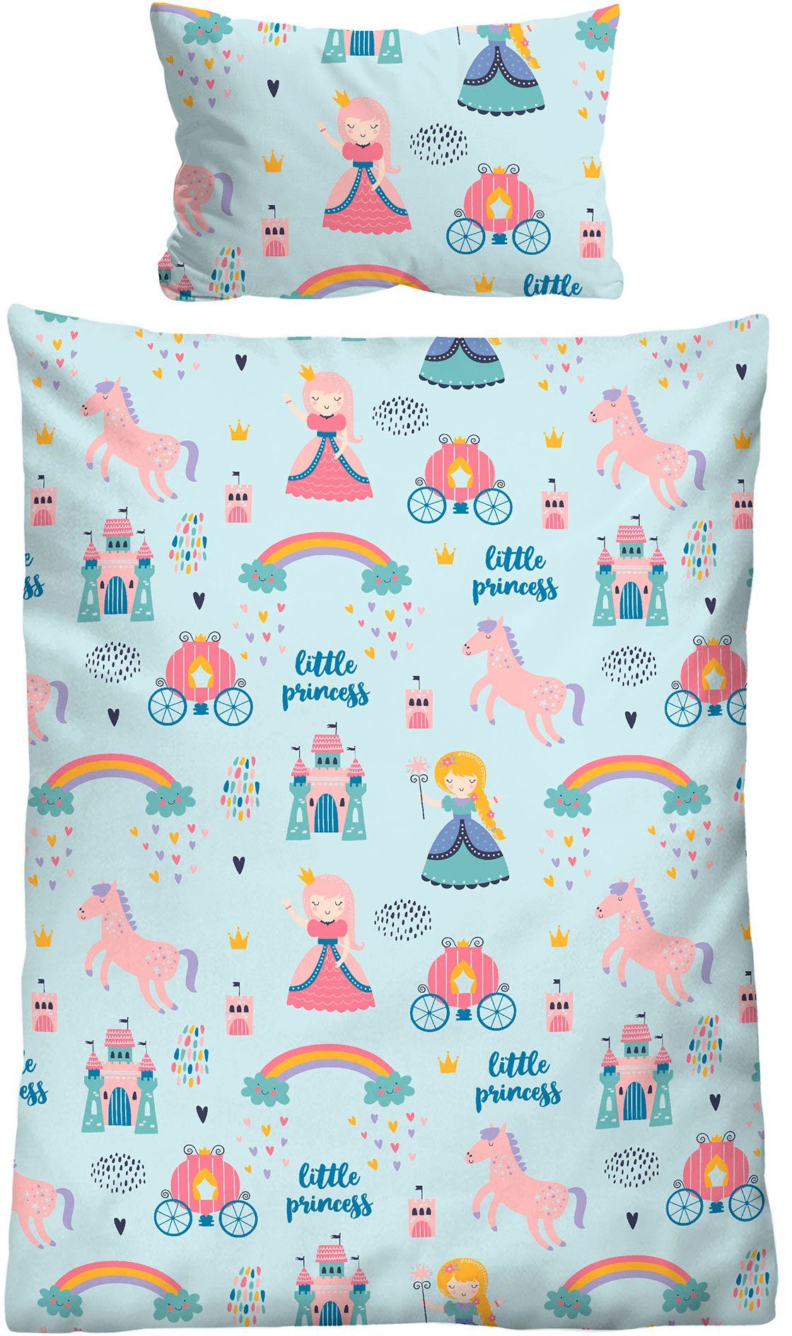 Biberna Bettwäsche kleine Prinzessin, Feinbiber, 2 teilig, wohlig warm + we günstig online kaufen