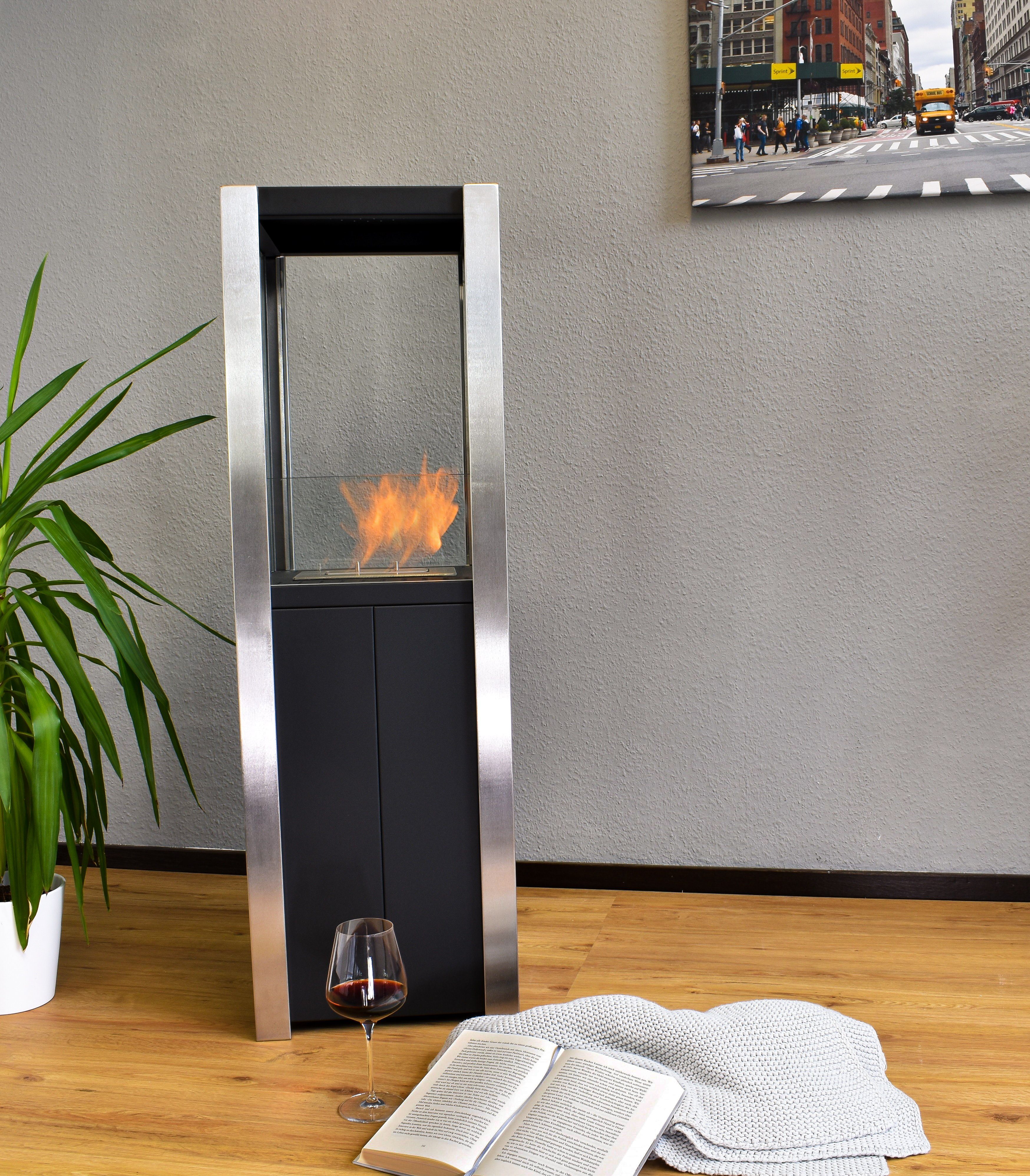 GLOW FIRE Echtfeuer-Dekokamin Ethanolkamin Stockholm Bioethanol günstig online kaufen