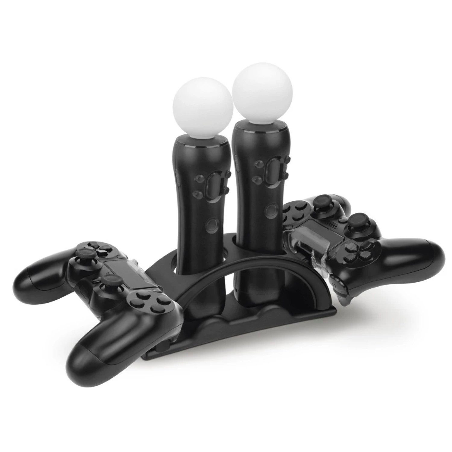 Hama Konsolen-Dockingstation Hama Ladestation Ladegerät Docking Dock, für Sony PS4 Wireless + Move Motion Controller 4-Fach Lader