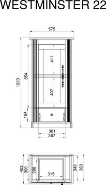 Home affaire Vitrine Westminster im romantischen landhausstil, exclusiv by Otto