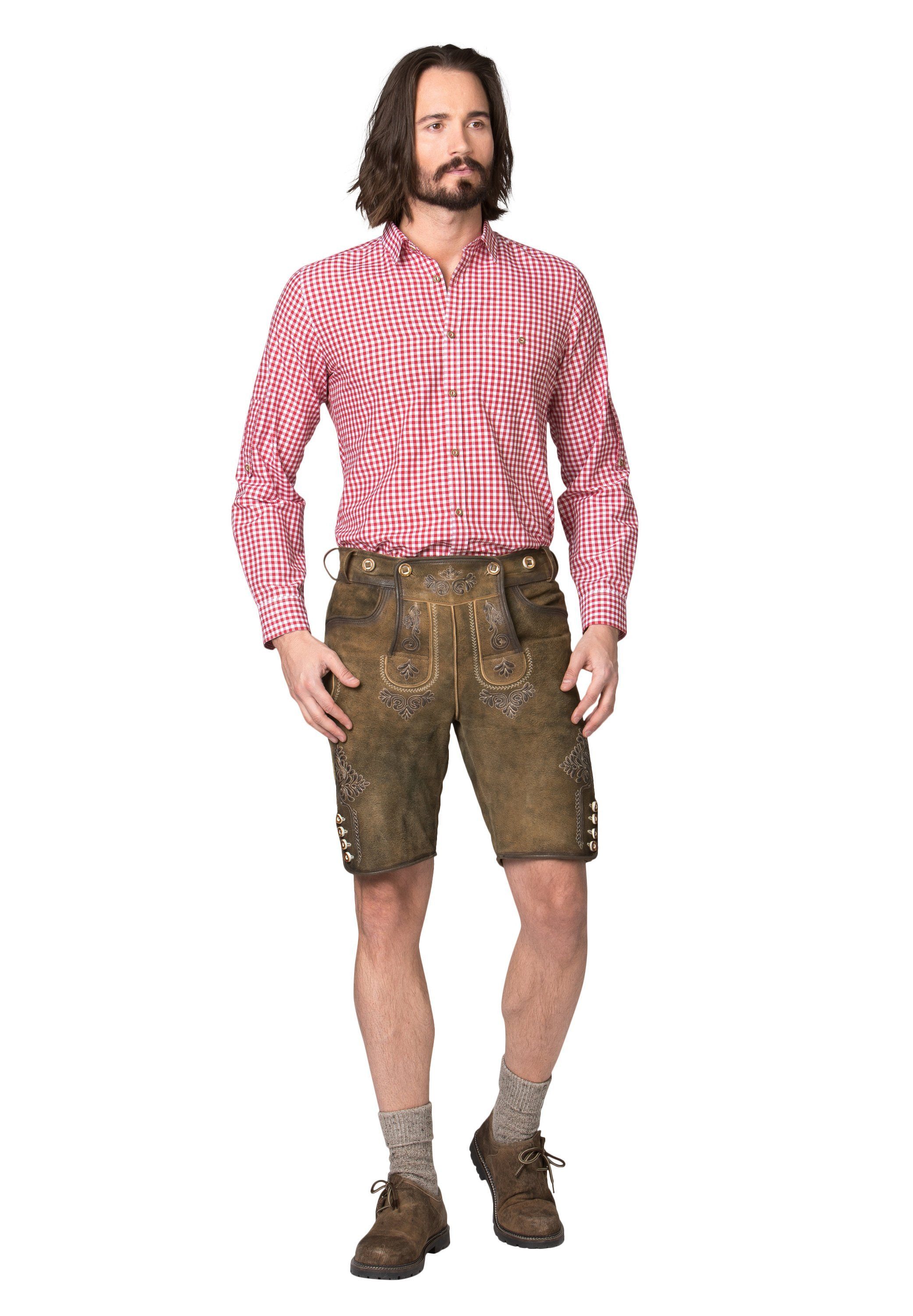 Ramona Lippert Trachtenhemd Balthasar langarm Hemd kariert Karohemd blau od günstig online kaufen