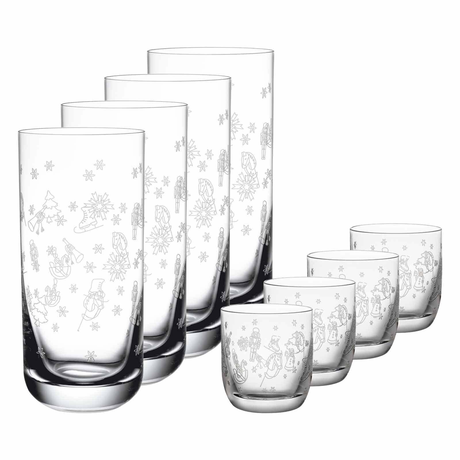 Villeroy & Boch Gläser-Set Toy's Delight Bargläser-Set 8er Set, 8-tlg., Kristallglas