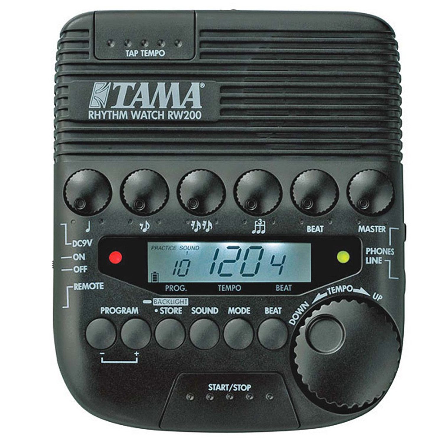 Tama Metronom Tama Metronom RW200 Rhythm Watch mit Schlagzeugstöcken, (Metronom), Vorteils-Set mit Drumsticks 1 Paar