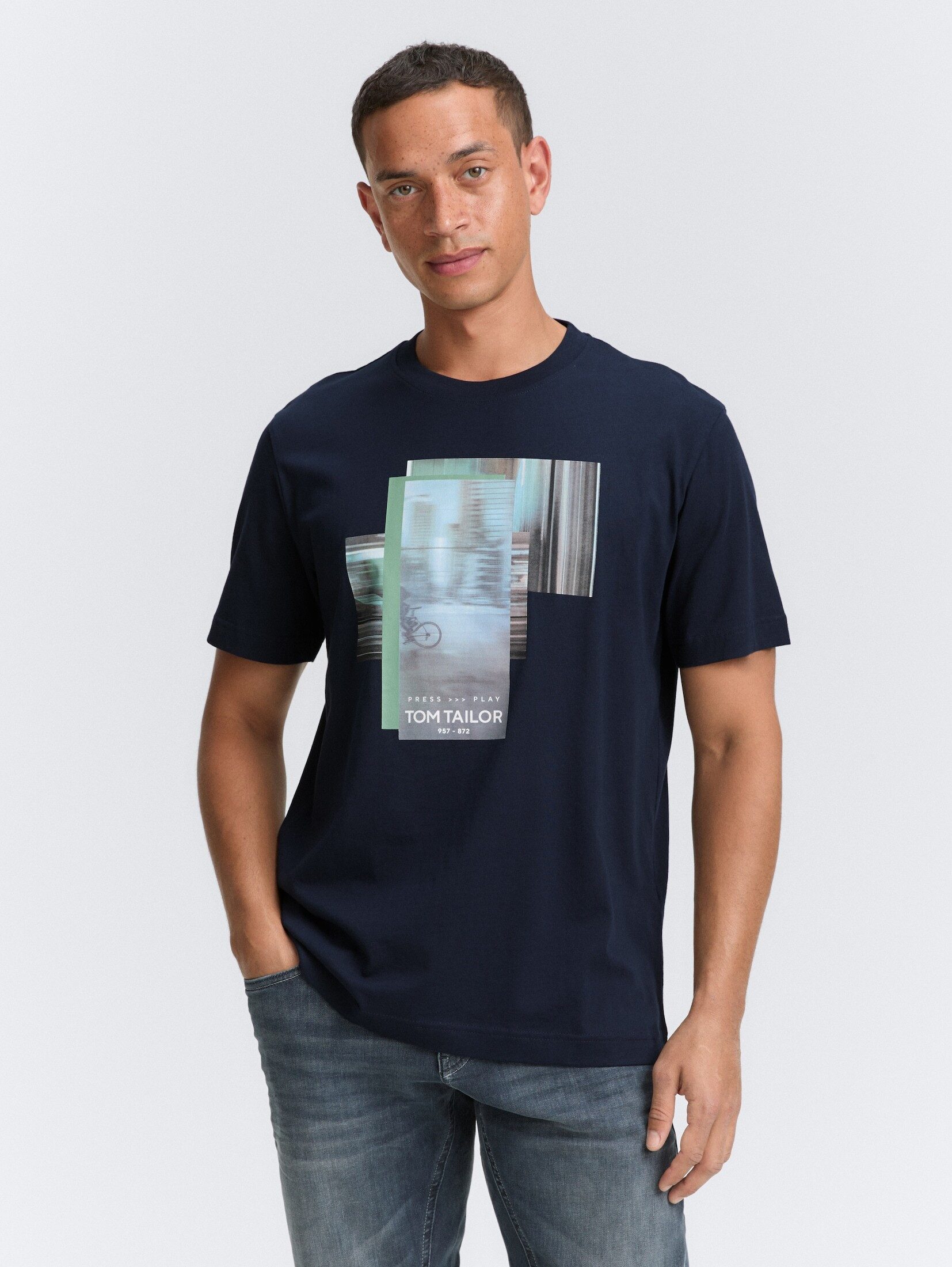 TOM TAILOR T-Shirt T-Shirt mit Fotoprint günstig online kaufen