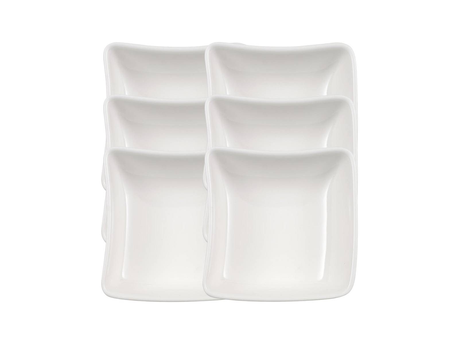 Villeroy & Boch Geschirr-Set New Wave Dip 8,5 x 8,5 cm Set6, Premium Porcelain