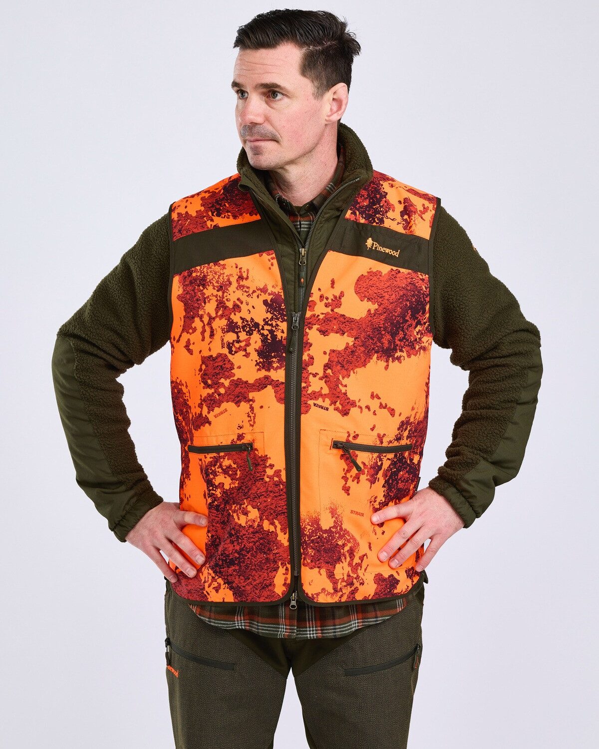 Pinewood Jagdweste Signalweste Hunters Camou