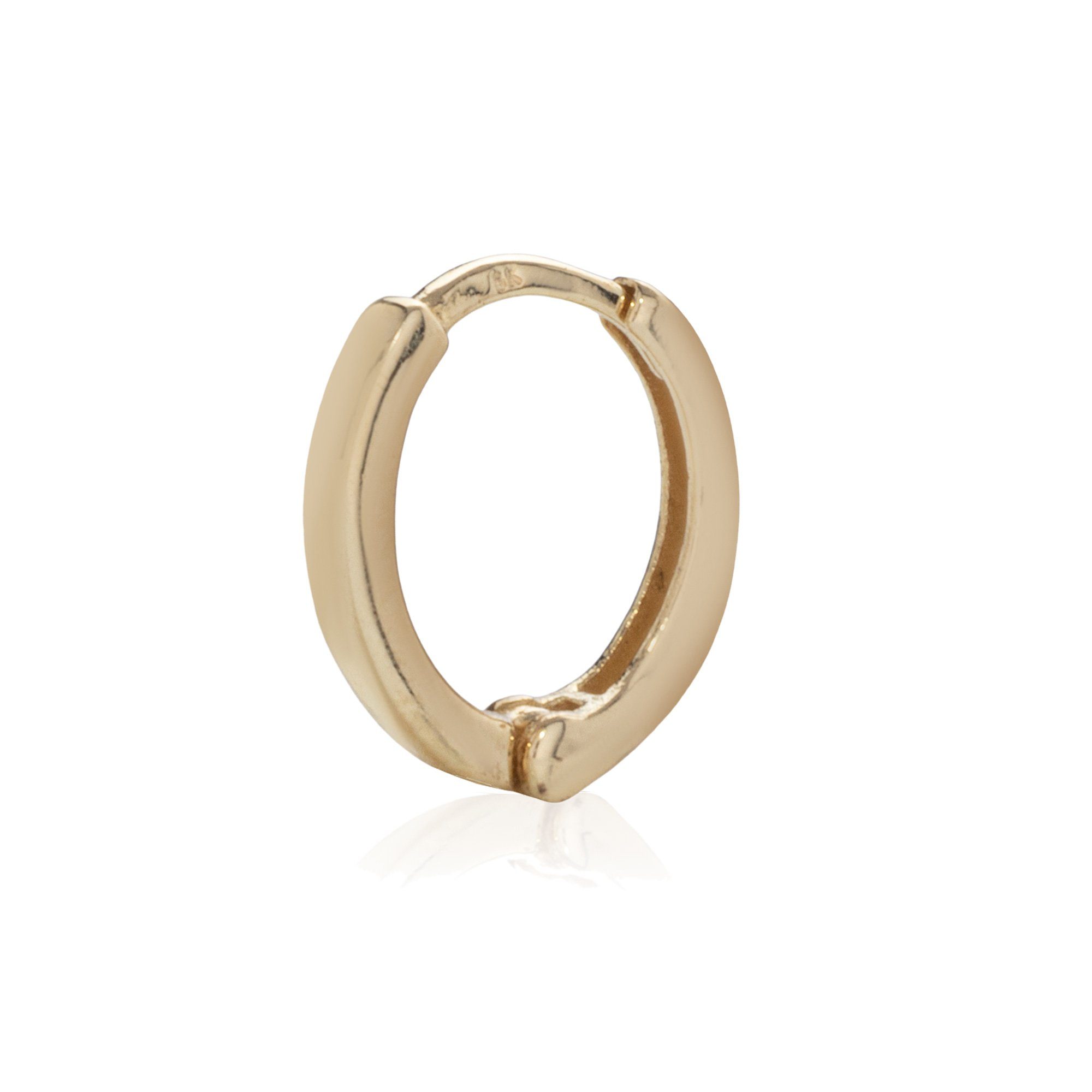 Single-Creole Einzel Creole 11mm 333 Gelb Gold 8 Karat Ohrring Klappcreolen Ohrschmu