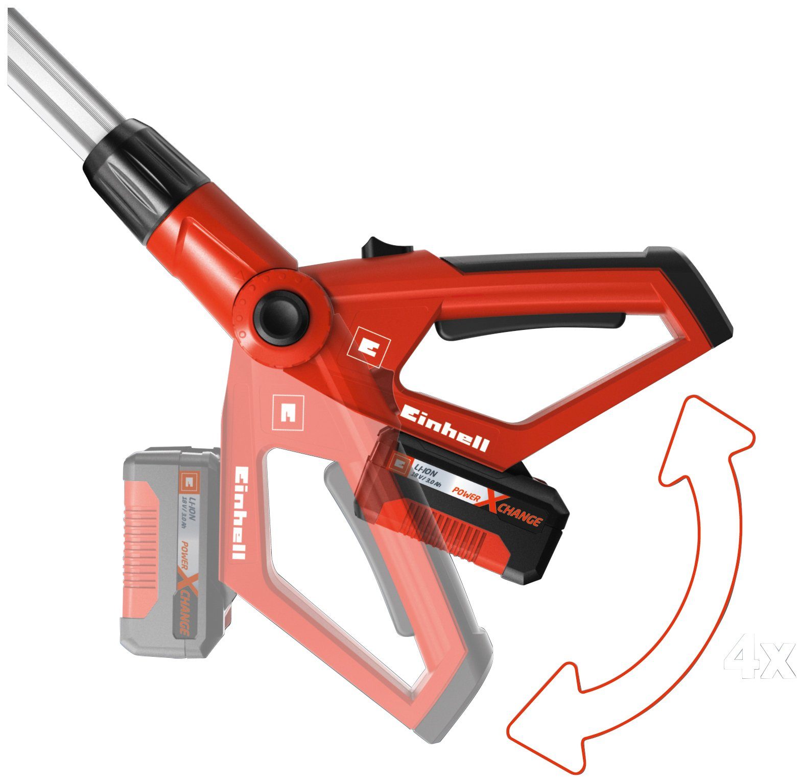 Einhell Akku-Hochentaster GE-LC 18 Li T-Solo – Bild 4 von 5