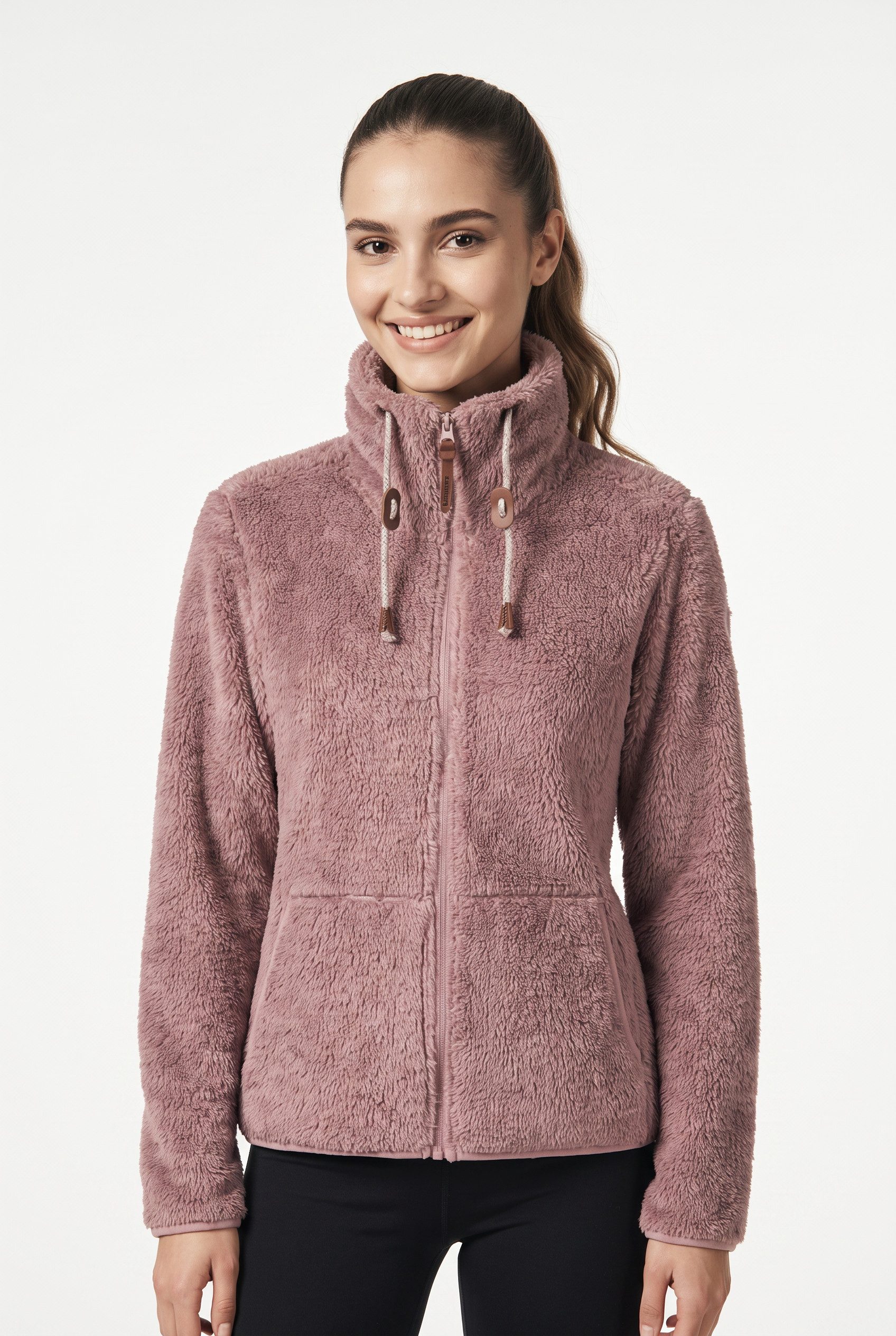 Icepeak Fleecejacke ICEPEAK COLONY sportlicher Stil, mit Reißverschluss, schnell trocknendes Material