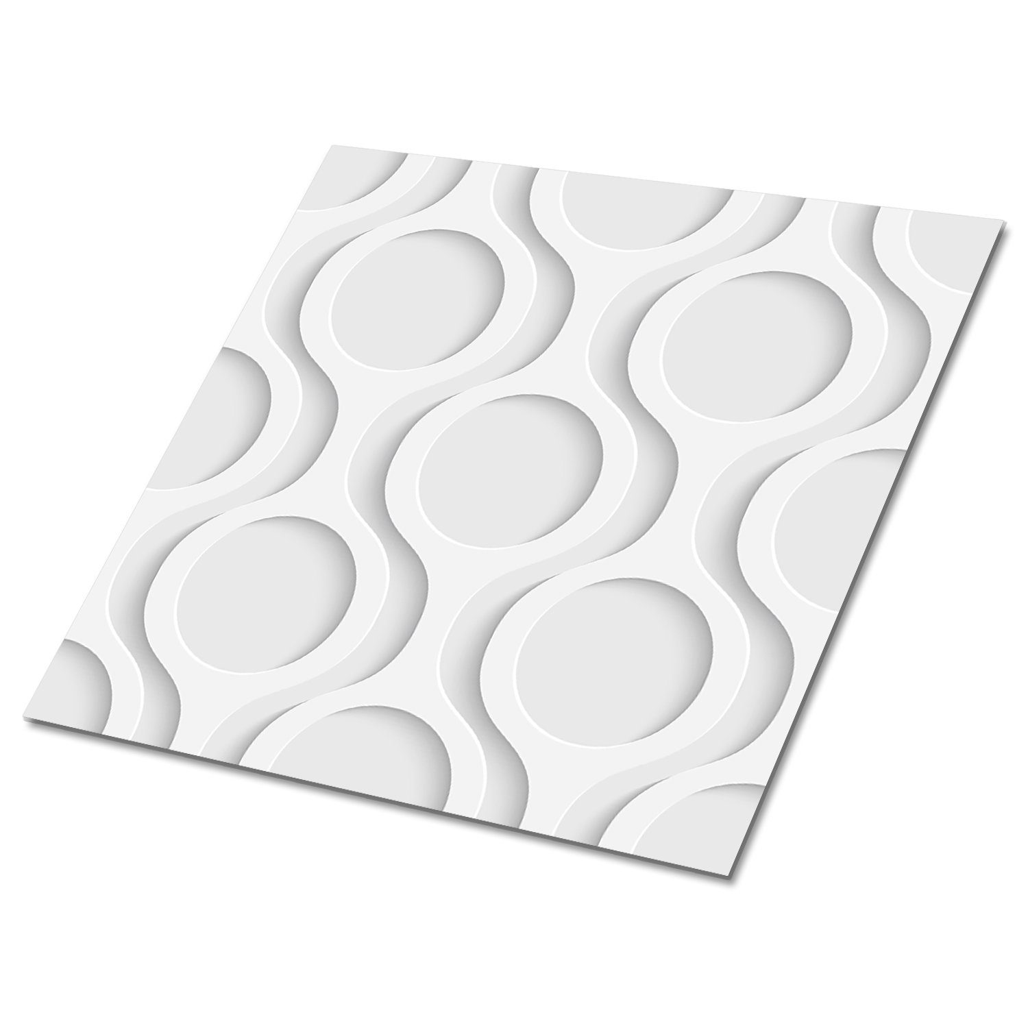 Tulup Vinylfliesen Selbstklebende Fliesen Platten PVC 30 cm x 30 cm Wandpaneele 9 Stück, Selbstklebende PVC-Fliesen Moderner Stil