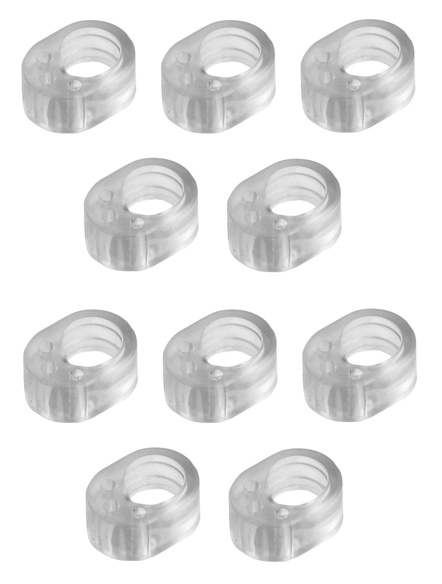 homeXpert Wandtürstopper (Set, 10 St), Türklinkenpuffer, Türgriffschutz in transparent