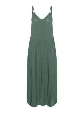 Vero Moda Shirtkleid Langes Ärmelloses Basic Kleid VMALBA (lang) 5763 in Grün-2