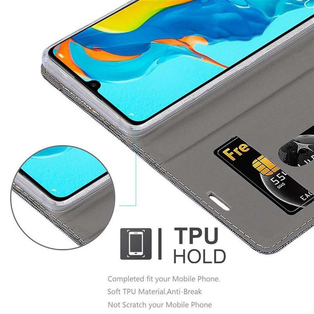 Cadorabo Handyhülle für Huawei P30 LITE Hülle Huawei P30 LITE, Klappbare Handy Schutzhülle - Hülle - mit Standfunktion und Kartenfach