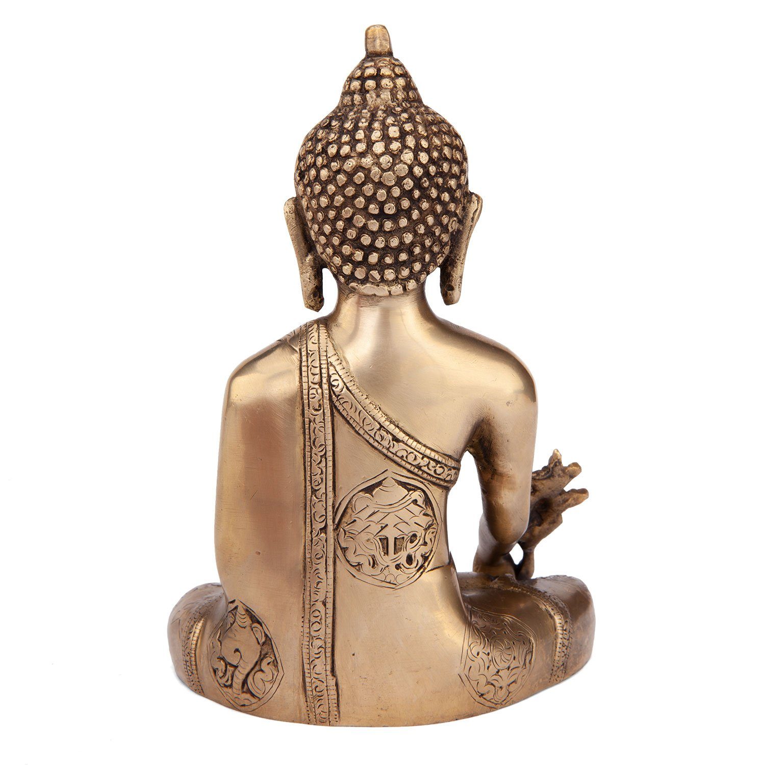 Statue, cm bodhi Buddhafigur ca. Buddha 18 Messing,