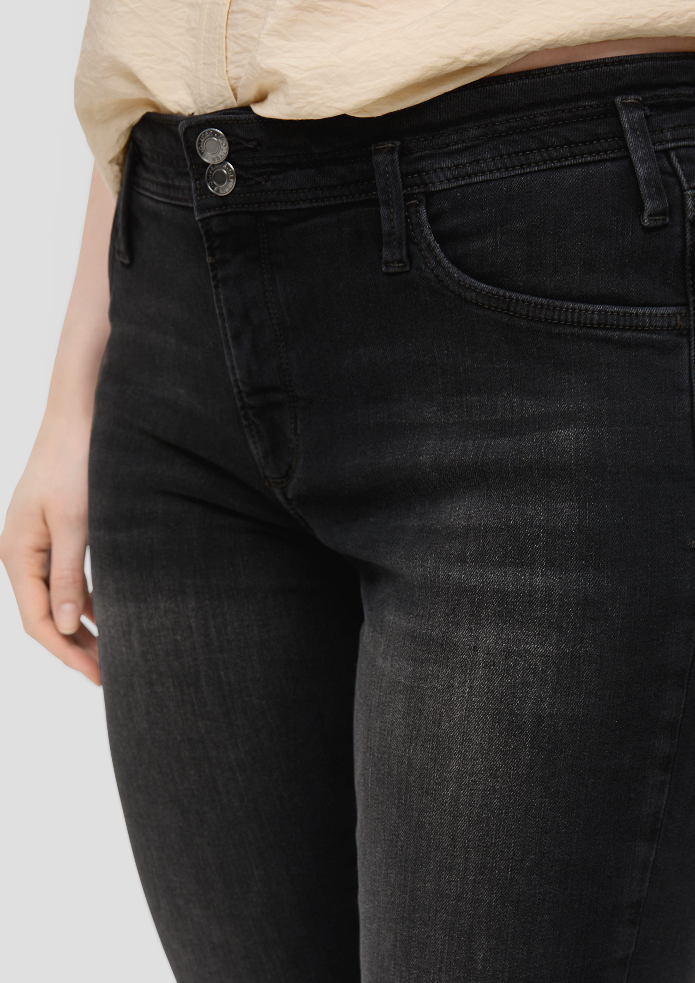 s.Oliver Stoffhose Denim-Capri / Mid Rise günstig online kaufen